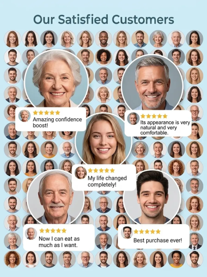 【Recreating the Hollywood Smile】Strongly Adhesive Medical Full Dentures