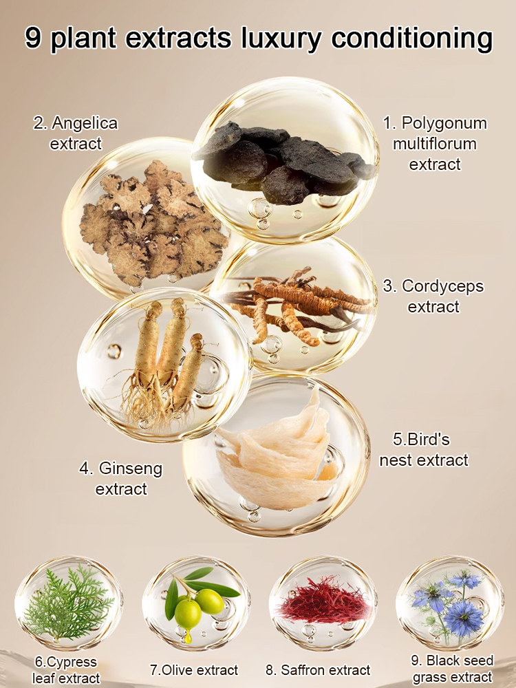 3-Second Cover White Hair Without Damage: Plant Extract Portable Hair Dye Pen