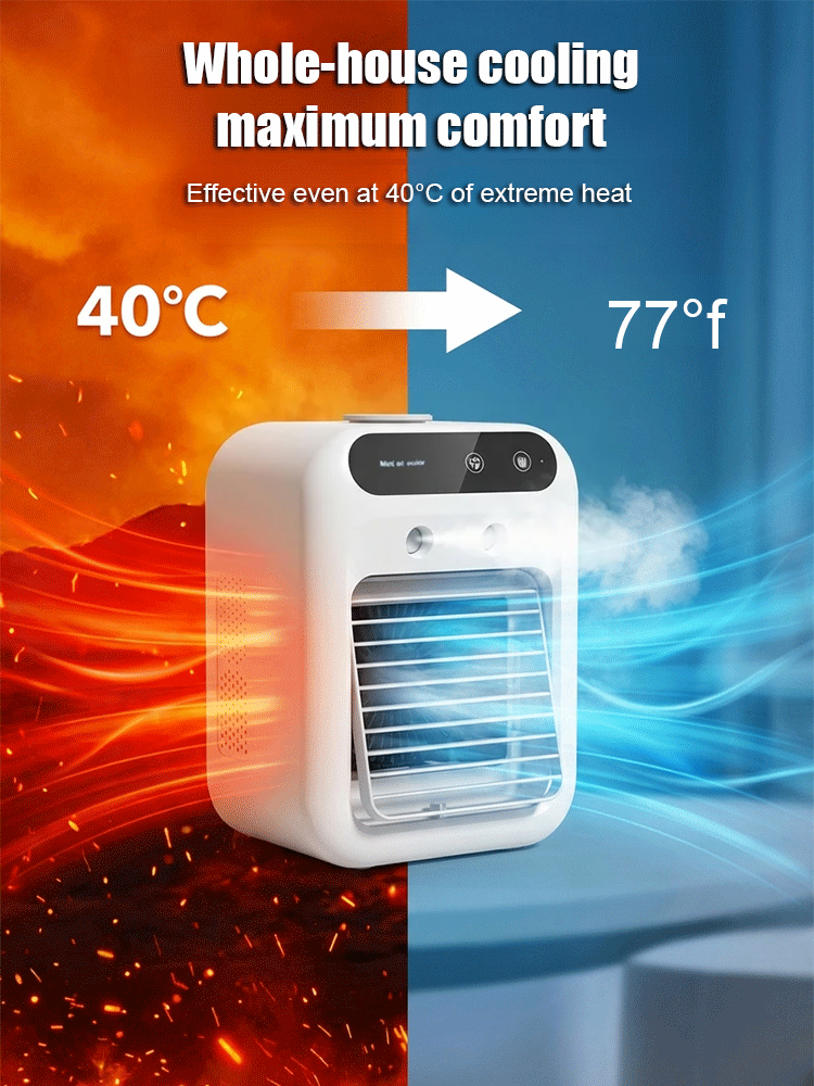 Desktop Air Conditioner Fan with Mist Cooling