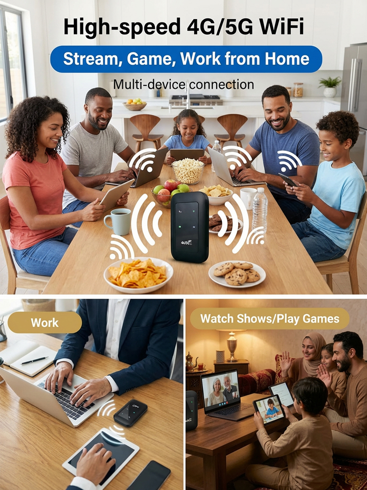 📶 2026 5G Portable WiFi | 150Mbps + Global Compatibility