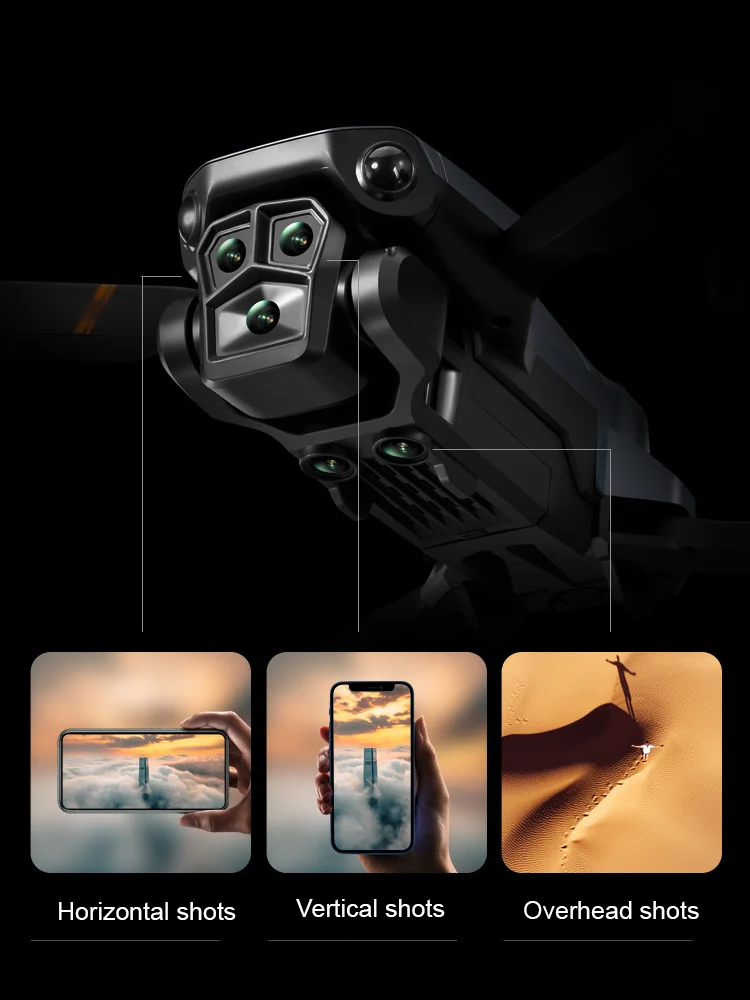 The world's first consumer drone equipped with a triple-camera system, 4K high-definition video recording, real-time image transmission within 15 kilometers, and 24 hours of continuous use after charging for one hour