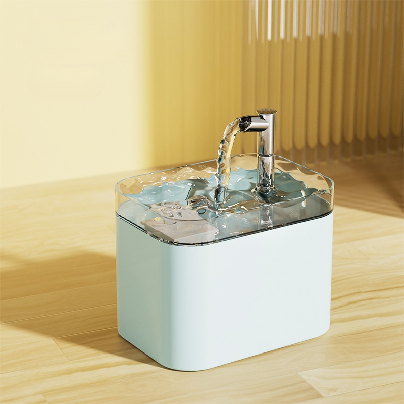 Automatic filtering circulating water dispenser, FDA certified, three-layer filtration removes 99.9% of impurities and bacteria, used by Hollywood stars' pets