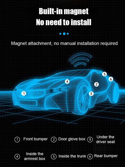 Mini GPS tracker, no external power supply required, no distance limit, no charge, 24-hour monitoring