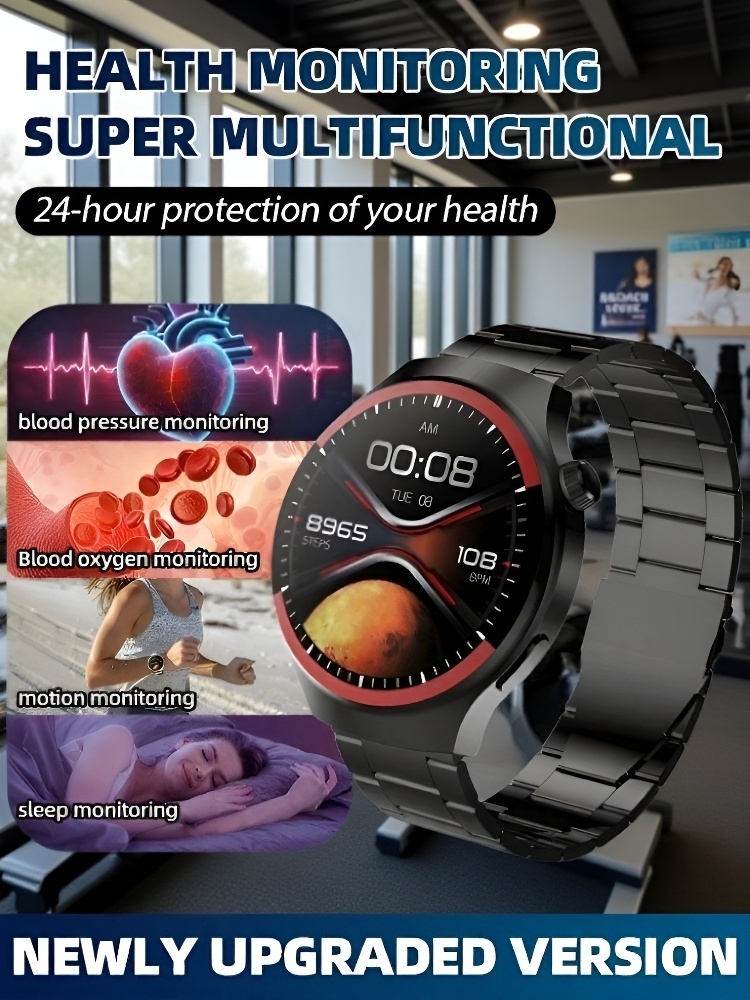 WATCH4PRO Space Explorer Smartwatch: Non-Invasive Glucose,, Deep Waterproof & NFC– Limited Offer