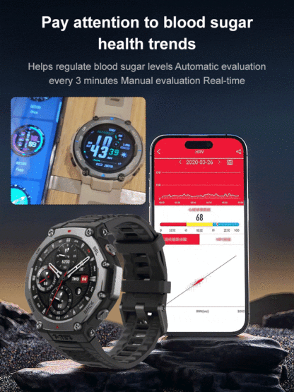 [30-day battery life] 170-mode health monitoring watch