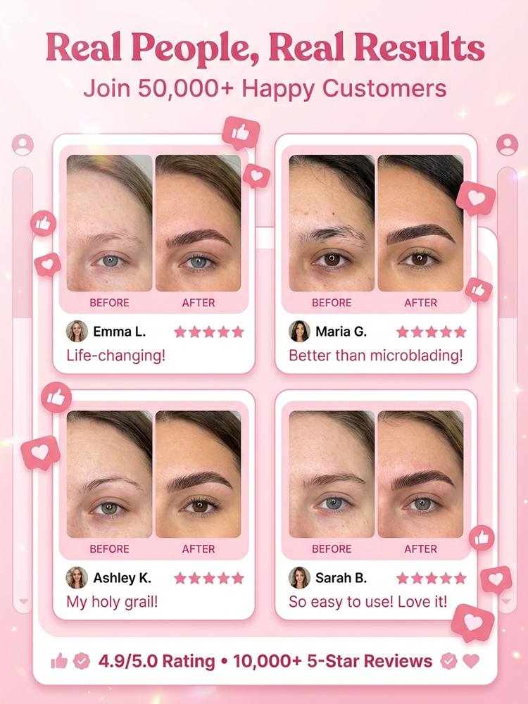 Recommended by Hollywood celebrity makeup artists, this multi-functional natural eyebrow pencil