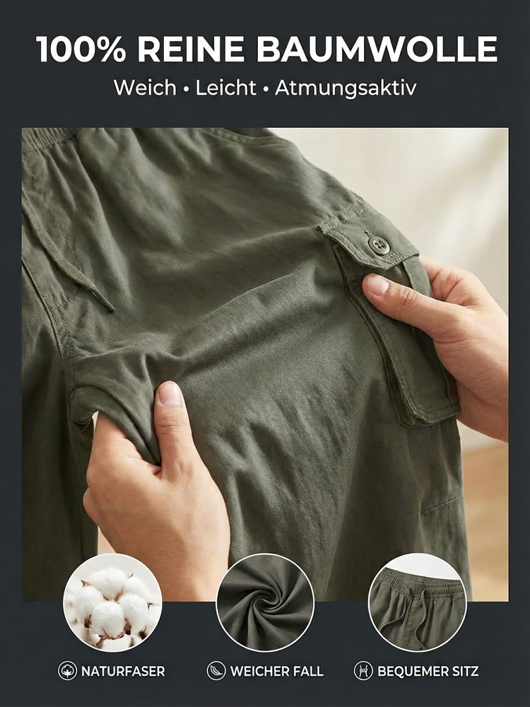 Ten-year durable oversized 6-pocket wrinkle-free and wear-resistant work pants