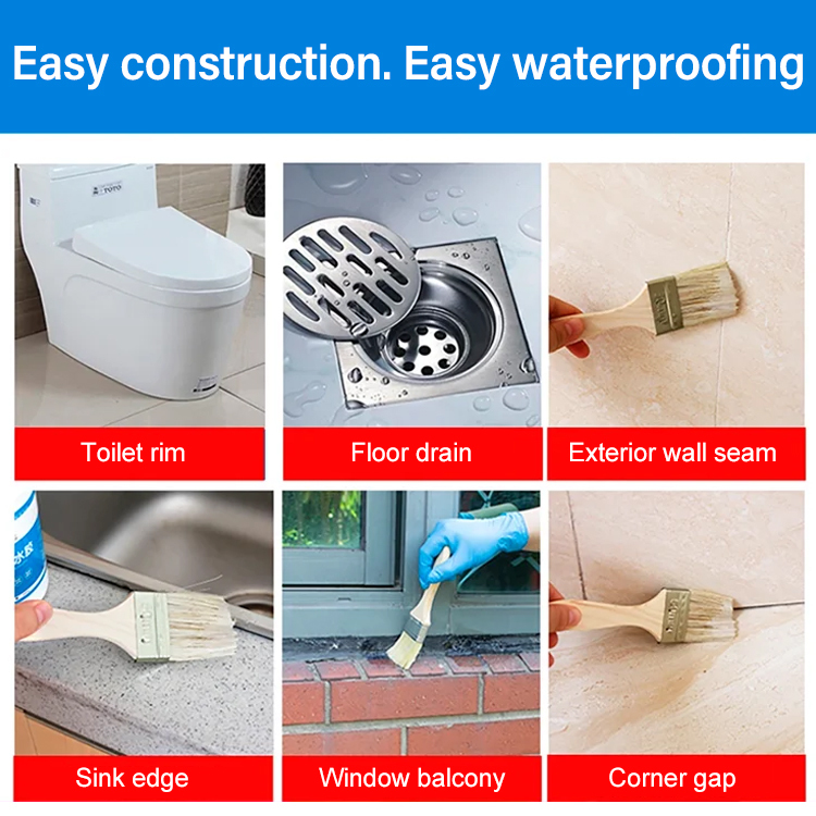  No smash tile kitchen and bathroom transparent waterproof adhesive