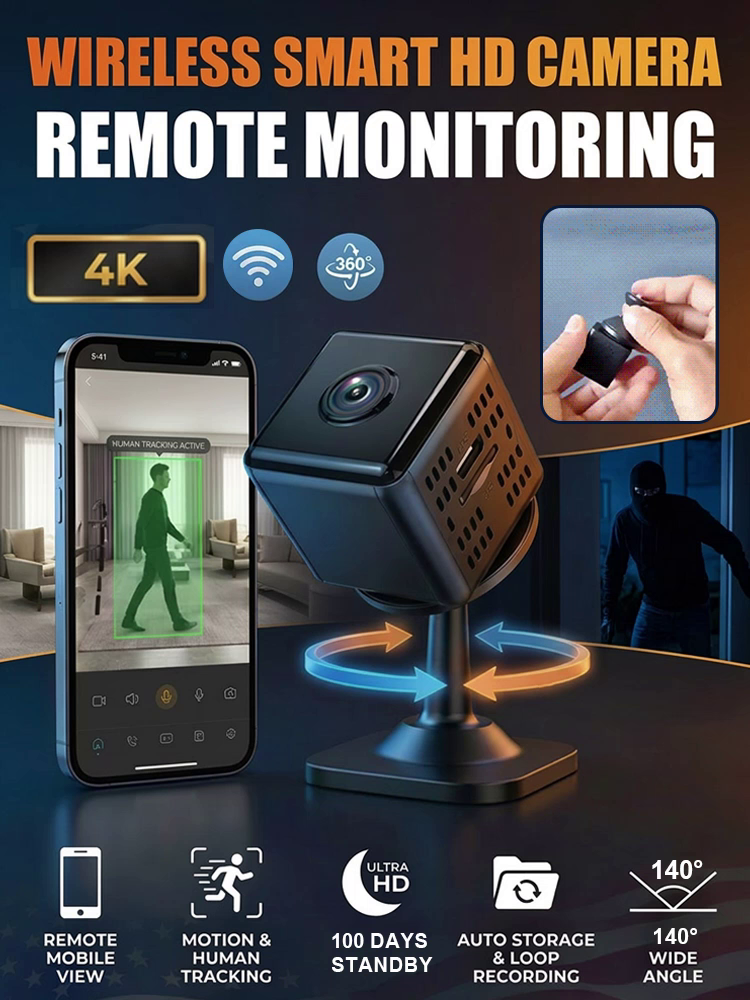 No wires no wifi no problem experience the magnetic x9 camera with 1080p color night vision