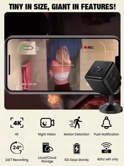 No wires no wifi no problem experience the magnetic x9 camera with 1080p color night vision