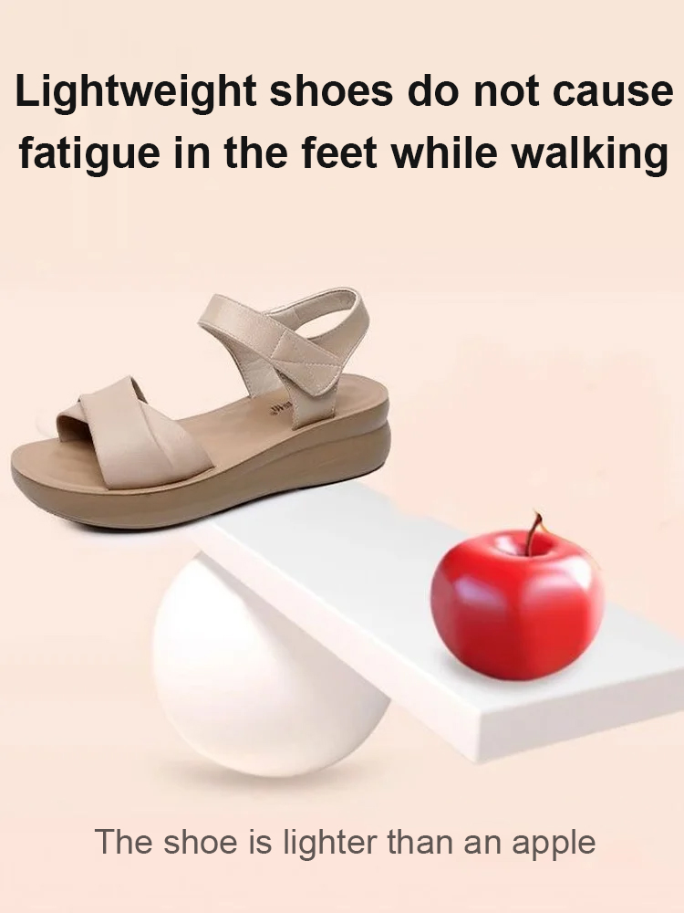 "Super light and not tiring" versatile and fashionable genuine leather sandals
