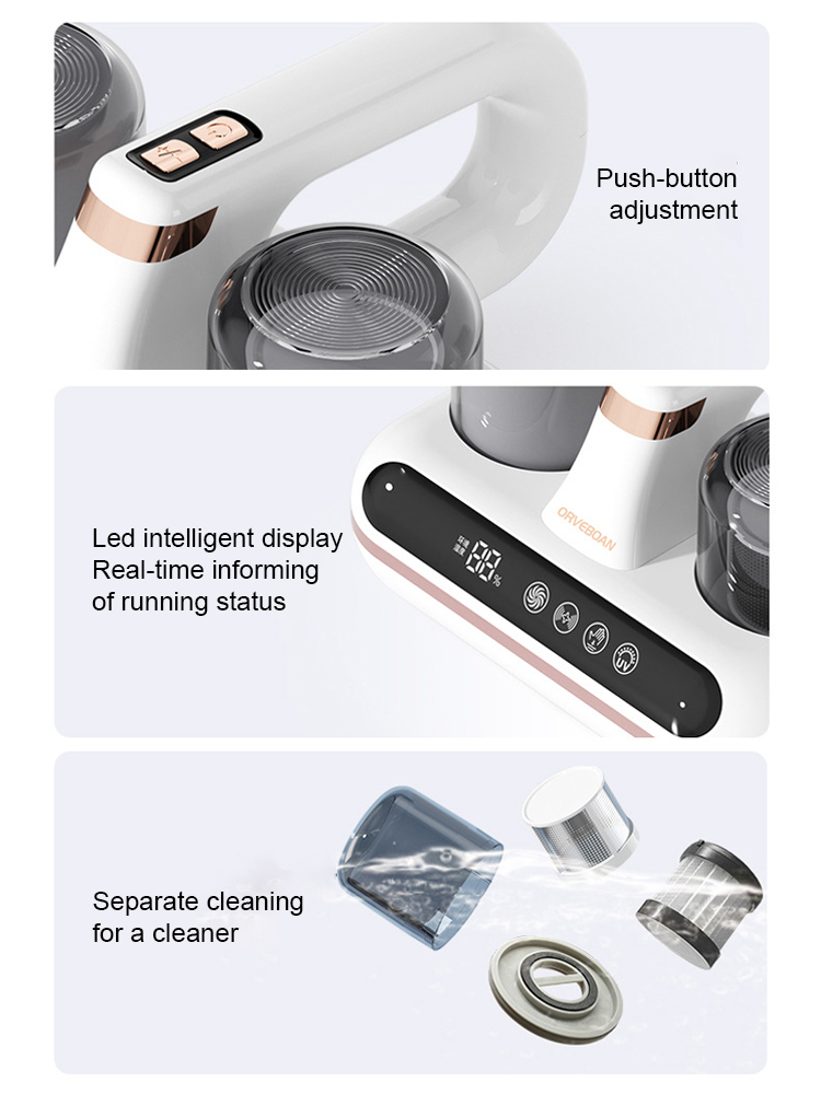 Household UV mite removal and sterilization equipment, with a mite removal and sterilization efficiency of up to 99%, also suitable for vacuuming. 10-year warranty, free replacement.