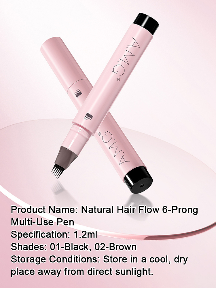 Recommended by Hollywood celebrity makeup artists, this multi-functional natural eyebrow pencil