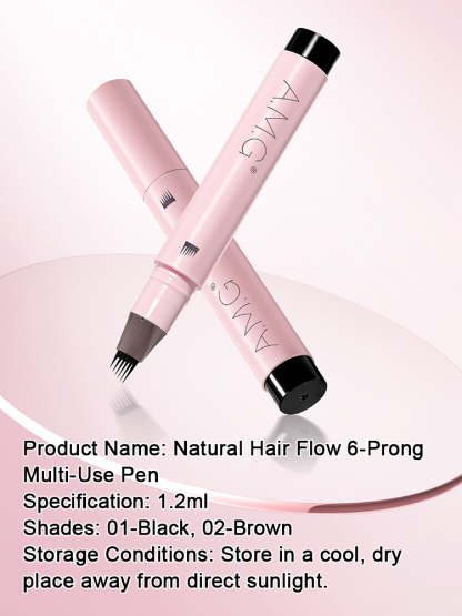 Recommended by Hollywood celebrity makeup artists, this multi-functional natural eyebrow pencil