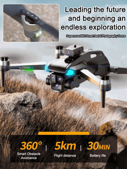 The world's first consumer drone equipped with a triple-camera system, 8K HD video recording, 48-megapixel photo shooting, and a 10-year warranty