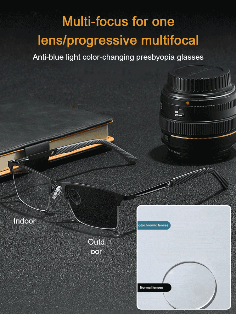 [Free Trial] Smart varifocal anti-blue light glasses, developed by Harvard University Media Lab and NASA engineers, with a diopter range from -7 to +7 to enjoy clear near and far vision [no optometry required]