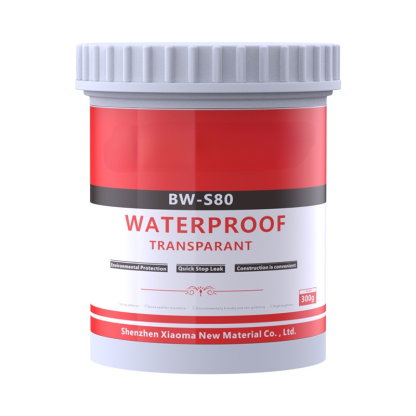 Transparent waterproofing adhesive