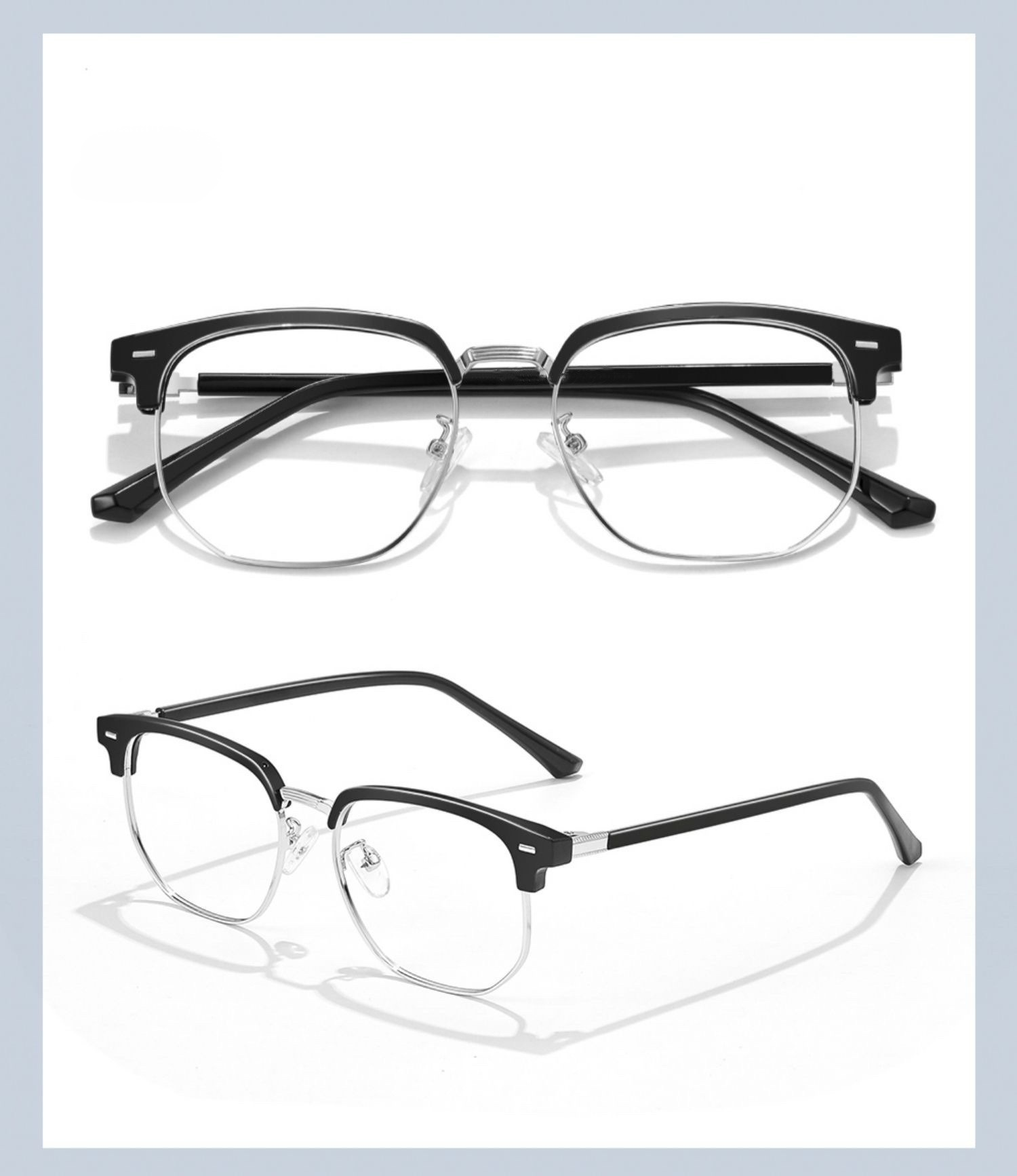 Temple hollows? 16cm frame + smart zoom presbyopic glasses—no more slipping/pressure!