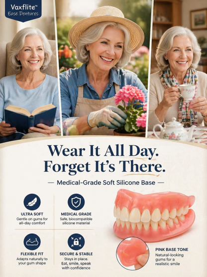 [No. 1 in Oral Care] Premium Custom Full-Mouth Denture Set