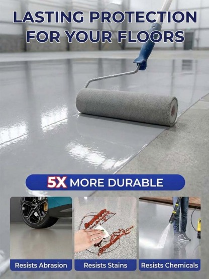 Ultra-Durable Marble Epoxy Floor Paint with Color Sand