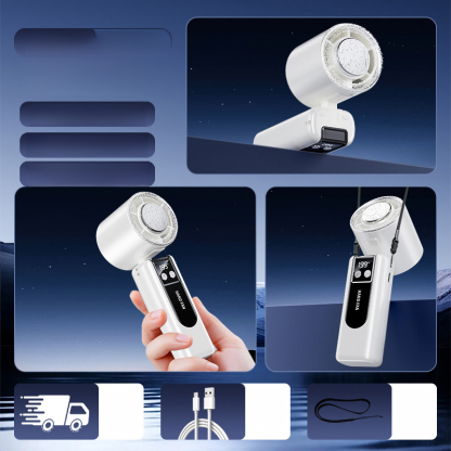 【-16℃】199-speed stepless speed adjustment handheld mini fan，14-day free trial, full refund if not satisfied