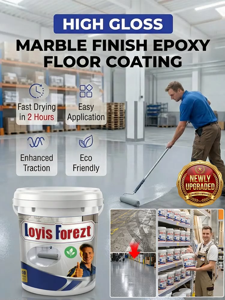 Ultra-Durable Marble Epoxy Floor Paint with Color Sand
