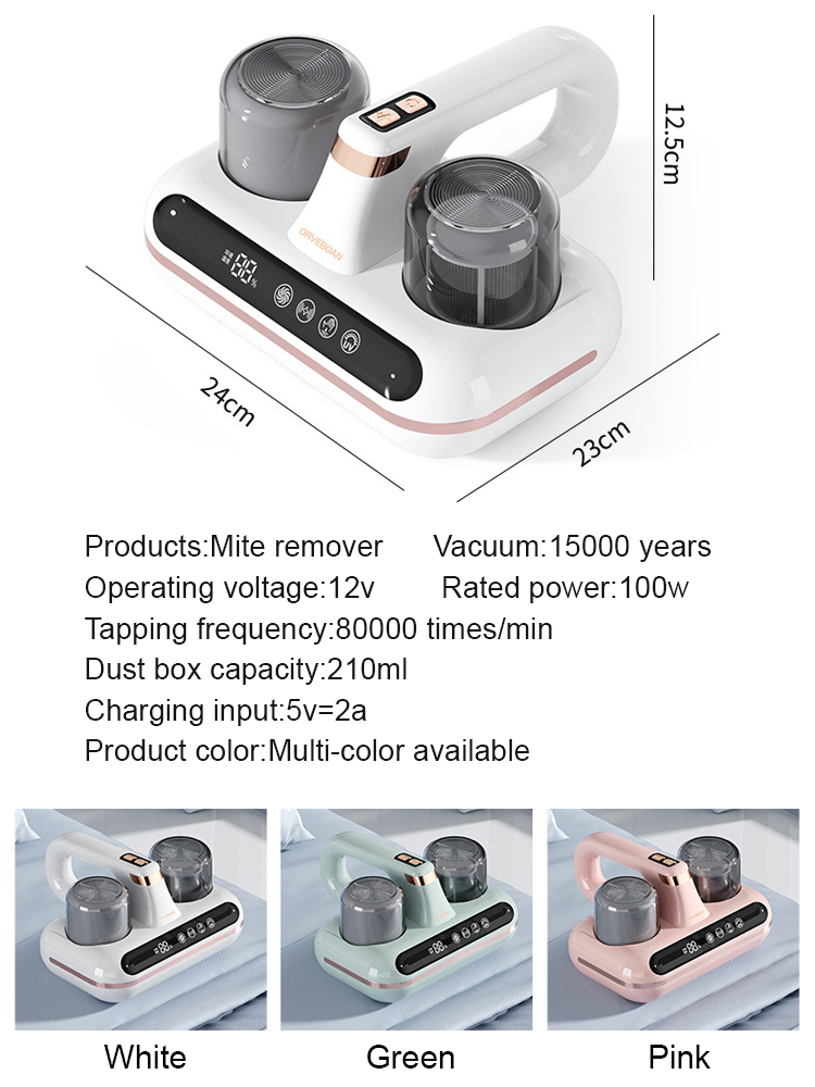 Household UV mite removal and sterilization equipment, with a mite removal and sterilization efficiency of up to 99%, also suitable for vacuuming. 10-year warranty, free replacement.