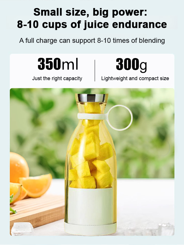 Mini Electric Juicer 🥤 Seedless Smooth 5-Second Fast Juicing