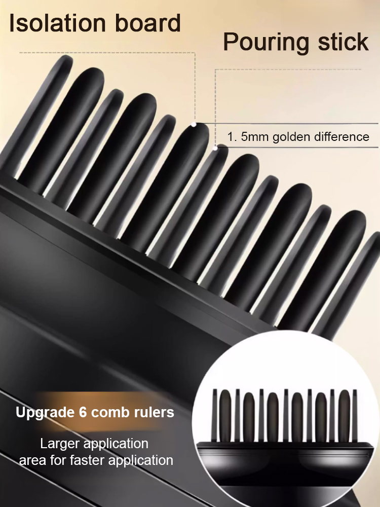 [Sweat-proof and waterproof] Hair styling stick with tooth comb that does not hurt the scalp