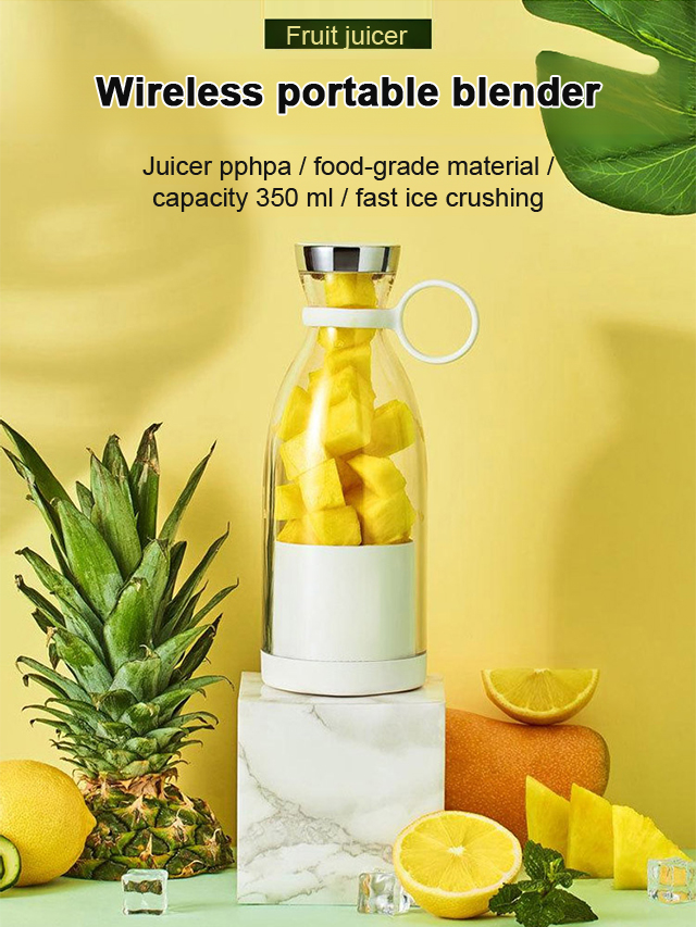 Mini Electric Juicer 🥤 Seedless Smooth 5-Second Fast Juicing