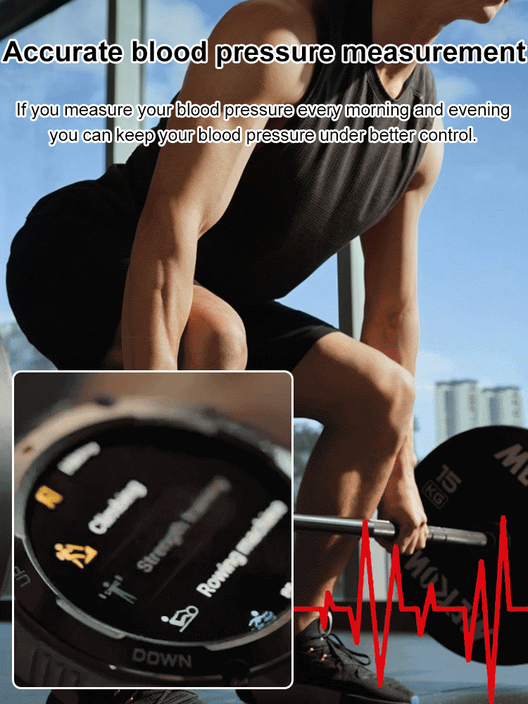 [30-day battery life] 170-mode health monitoring watch