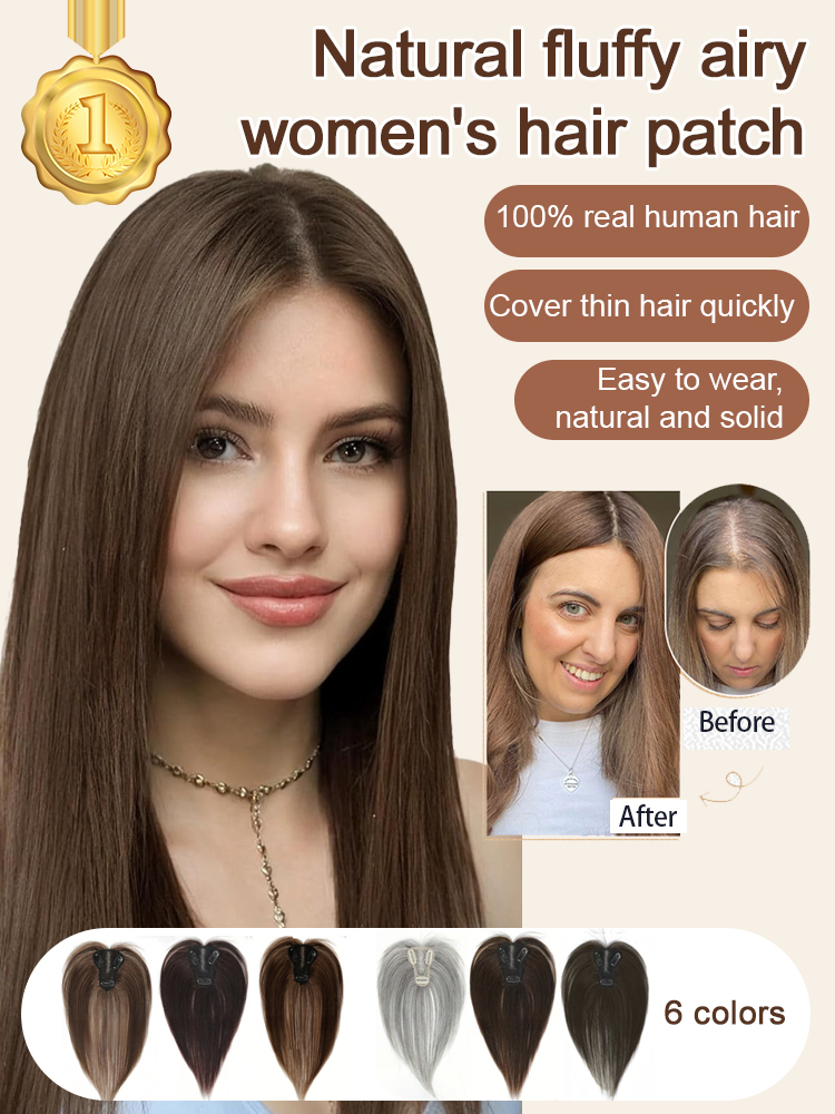 Natural Fluffy Airy Women's Hair Topper