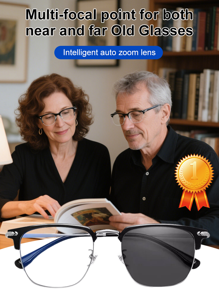 [Free Trial] Smart varifocal anti-blue light glasses, developed by Harvard University Media Lab and NASA engineers, with a diopter range from -7 to +7 to enjoy clear near and far vision [no optometry required]