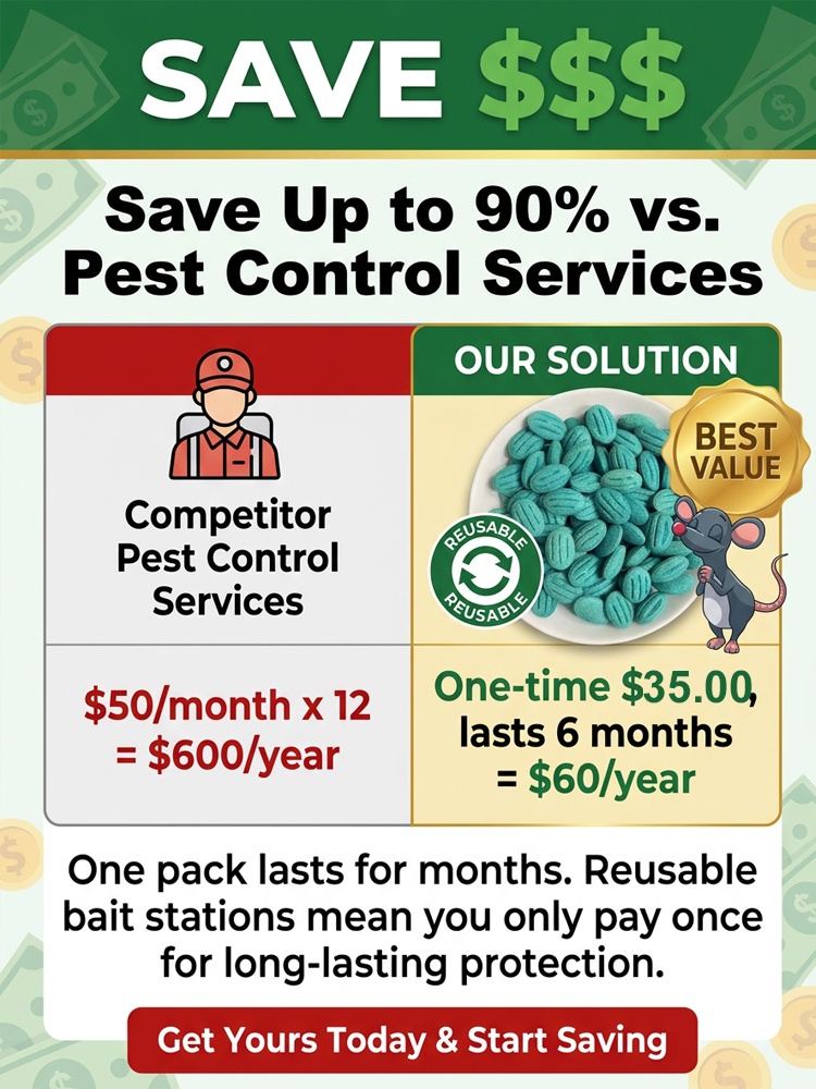 Rodent Repellent & Killer ✨ Ultra-Effective Mouse Rat Eradicator Safe for Home Pets Kids