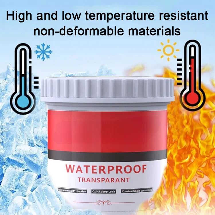 Transparent waterproofing adhesive