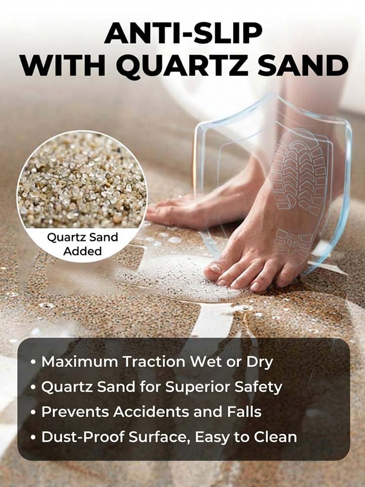 Ultra-Durable Marble Epoxy Floor Paint with Color Sand