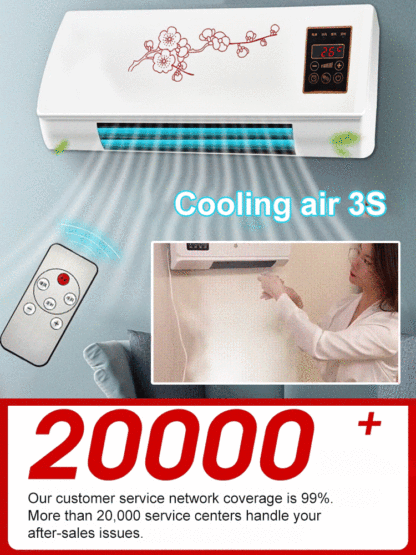 【Hot/Cold Air Conditioner】Wall-mounted air conditioner for home, awarded with international energy-saving patent, less than 1 kWh per day and night 🌍💡