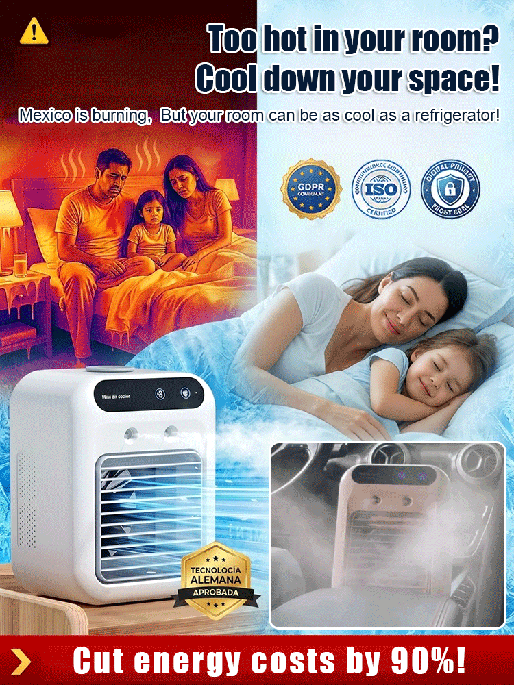Desktop Air Conditioner Fan with Mist Cooling