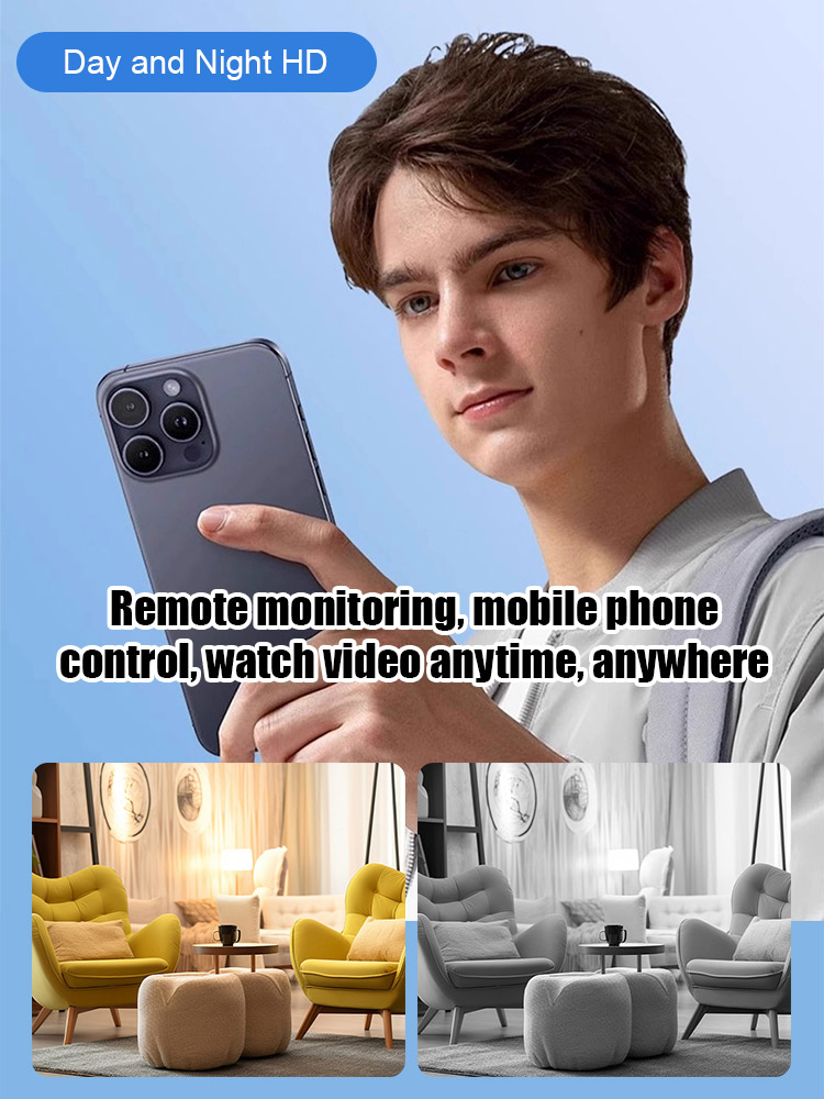 [Half Price! Only 100 Units Left] High-resolution, blind-spot-free mini smart camera ✨️ Setup in 1 second, no power supply required, built-in 5G network.