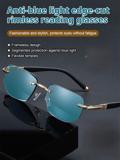 Diamond Cut Edge Rimless Presbyopia