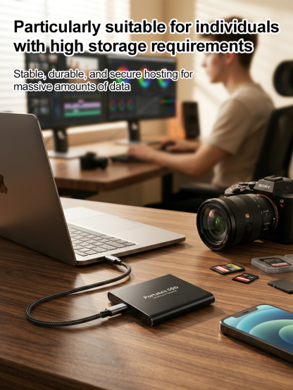 16TB Portable SSD ✨ 2GB/s IP65 Waterproof 256-bit AES Encryption