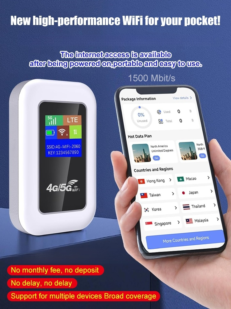 [Lifetime free internet access] Limited edition portable WiFi jointly developed by AT&T and Musk, limited sale