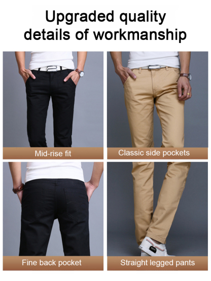 [Black friday sale] High-Elasticity Comfortable Straight Leg Men's Pants