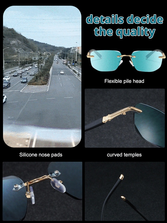 Diamond Cut Edge Rimless Presbyopia