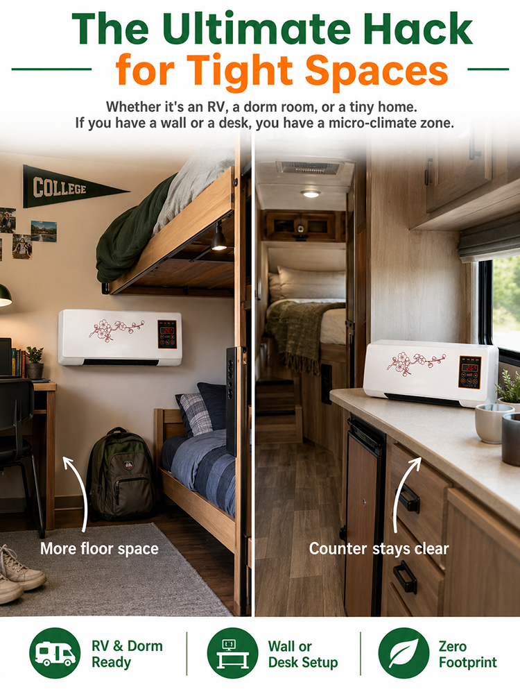 Hot and cold wall-mounted home air conditioner【Seven days of electricity cost only $1】
