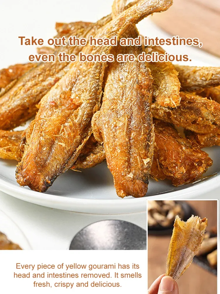[Christmas gifts] Ready-to-Eat Savory & Crispy Dried Small Yellow Croaker ❤ 