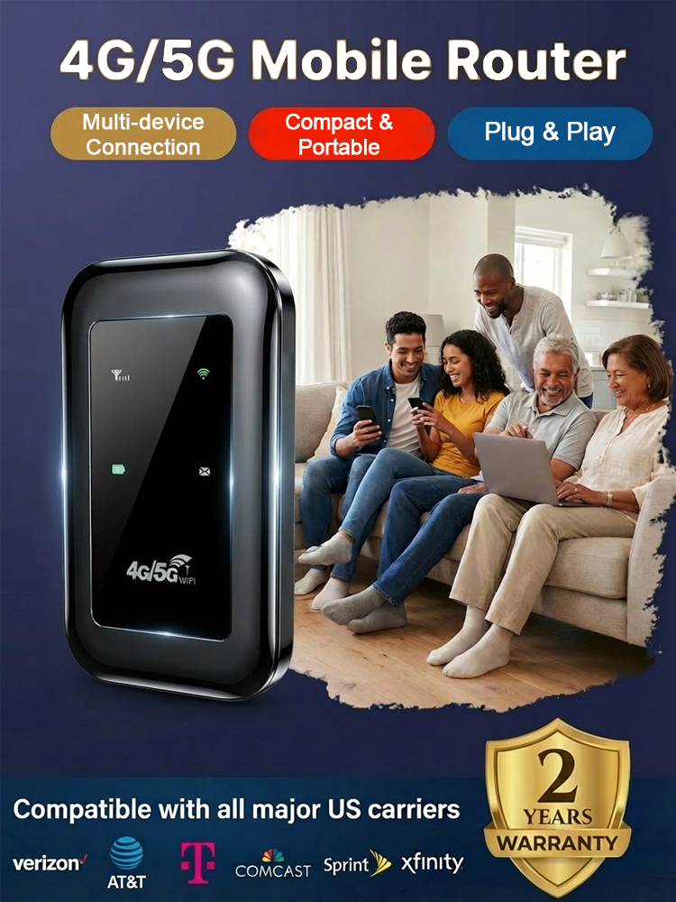 📶 2026 5G Portable WiFi | 150Mbps + Global Compatibility