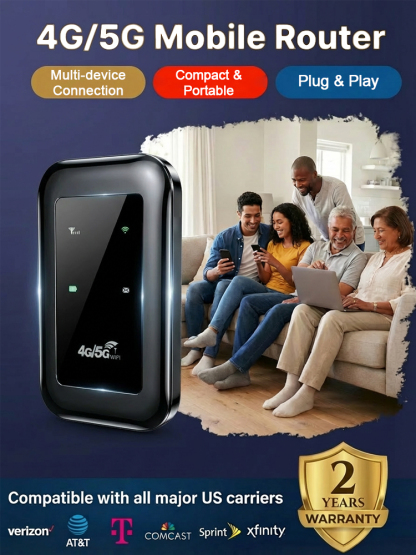 📶 2026 5G Portable WiFi | 150Mbps + Global Compatibility