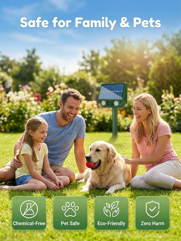 Co-Developed by Cornell -Caltech! Smart Ultrasonic Repeller Builds an Invisible Defense for Your Yard in 2 Minutes