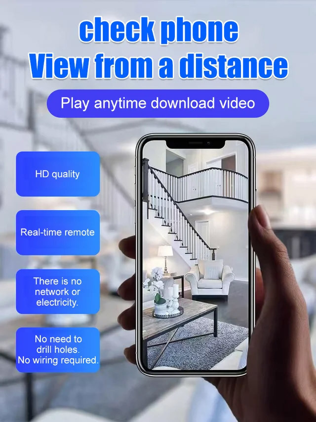 [Half Price! Only 100 Units Left] High-resolution, blind-spot-free mini smart camera ✨️ Setup in 1 second, no power supply required, built-in 5G network.
